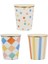 Meri Meri - Colourful Pattern Cups - Renkli Desenler Bardaklar - 8'li 1