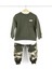 Kamuflaj Asker Sweatshirt Eşofman Takımı Alt Üst Takım-Haki Yeşil(1beden Büyük Alınız) 2