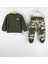 Kamuflaj Asker Sweatshirt Eşofman Takımı Alt Üst Takım-Haki Yeşil(1beden Büyük Alınız) 3