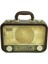 Dekoratif Metal Radyo Bavul Vintage Dekoratif Hediyelik 1