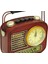 Dekoratif Metal Radyo Saatli Kumbara Vintage Biblo Hediyelik 5