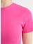 Bisiklet Yaka Fitilli Fuşya Kadın T-Shirt TEO 5