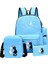 Cartoon Kitten Ortaokul Sırt Çantası 4 Parçalı Set (Yurt Dışından) 1