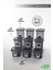 Aes Home Kırılmaz Kare Erzak Saklama Kabı Füme 1.75 Lt X 3 Adet 1.20 Lt X 3 Adet 0.55 Lt X 3 Adet 9'Lu Set (Ölçek Ve Etiket Hediyeli) 2