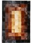 Siyah & Kahverengi Dana Derisi Patchwork Halı 80 x 150 cm 1