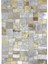 Altın Varaklı Dana Derisi Patchwork Halı 120 x 180 cm 1