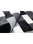 Siyah & Beyaz ve Gri Peluş Halı 160 x 230 cm 3