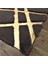 Gri Gold Bordürlü Peluş Halı 160 x 230 cm 2