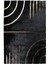 Gold Varaklı Siyah Peluş Halı 240 x 340 cm 1