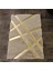 Krem Gold Bordürlü Peluş Halı 80 x 150 cm 1