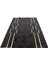Siyah Gold Bordürlü Peluş Halı 80 x 150 cm 1