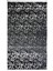 Gümüş Varaklı Kuş Ayağı Modelli Siyah Peluş Halı 160 x 230 cm 1