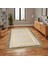 Krem Gold Bordürlü Peluş Halı 200 x 300 Cm 1