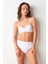 Angela High Leg Bikini Tek Alt Beyaz 239203 4