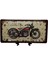 Dekoratif 3D Metal Plaka Harley Davidson 1933 Black And Mandarin Red 30CM 1
