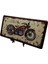 Dekoratif 3D Metal Plaka Harley Davidson 1933 Black And Mandarin Red 30CM 2