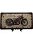 Dekoratif 3D Metal Plaka Harley Davidson 1933 Black And Mandarin Red 30CM 4