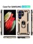 Samsung Galaxy S23 Ultra İçin Halka Tutuculu Çift Katmanlı Telefon Kılıfı - Altın (Yurt Dışından) 2