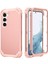 Samsung Galaxy S23+ İçin Yumuşak Silikon Sert Pc Tampon Telefon Kılıfı - Pembe Altın (Yurt Dışından) 1