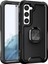 Samsung Galaxy S23 İçin Yüzük Stand Silikon Sert Pc Tampon Telefon Kılıfı - Siyah (Yurt Dışından) 1