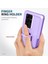 Samsung Galaxy S23 Ultra İçin Yüzük Stand Silikon Sert Pc Tampon Telefon Kılıfı - Mor (Yurt Dışından) 5