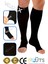 Diz Altı Varis Çorabı Burnu Açık (Siyah Renk) Orta Basınç Ccl2(Çift Bacak) 1