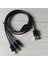 Type Tip Konektörlü 3'ü 1 Arada Şarj Kablosu Universal Sync Charger Adaptörü - Siyah (Yurt Dışından) 4