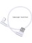 Type Kablo 90 Derece Sağ Açılı Cep Telefonu Type Kablo Hızlı Şarj Kablosu - Beyaz (Yurt Dışından) 5