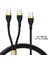 USB C Ila Çok Şarj Kablosu 2'si 1 Arada Type-C-Usb-C/android Kablo Pd Adaptör - Siyah (Yurt Dışından) 5