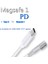 USB C Type Dişi Magsafe Kablo Adaptörü 85W Pd Bilgisayar Kablosu - Beyaz (Yurt Dışından) 4