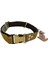 Köpek boyun tasması kamuflaj kumaş destekli kolon metal ayar tokalı genişlik:2,5cm boyun ölçüsü:XS.27-32cm ayalamalı dog collar T4-1XS 1