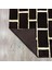 Siyah Gold Bordürlü Peluş Halı 120 x 180 cm 3