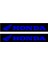 Honda Motorcu Boru Sticker Set Mavi 1