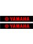 Yamaha Motorcu Boru Sticker Set Kırmızı 1