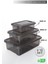 Aes Home Infinity Çok Amaçlı Kilitli Saklama Kabı Antrasit 1.5 Lt x 1 Adet - 3 Lt x 1 Adet -6 Lt x 1 Adet(3 'lü Set) 2
