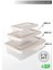 Aes Home Infinity Çok Amaçlı Kilitli Saklama Kabı Buz Beyaz 1.5 Lt x 1 Adet - 3 Lt x 1 Adet -6 Lt x 1 Adet(3 'lü Set) 2