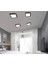 18 Watt Panel LED Armatür Sıva Üstü Kare Ct 5236 Günışığı Işık 3200K Siyah Alüminyum Kasa 4