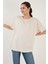 Bisiklet Yaka Oversize Esnek Dokulu Bluz Bayan Bluz 5864528 5