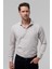Slim Fit Kahverengi Armürlü Gömlek 9EF022111288M 1