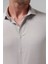 Slim Fit Kahverengi Armürlü Gömlek 9EF022111288M 2