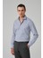 Twn Slim Fit Lacivert Armürlü Gömlek 6EF02TB39301D 2