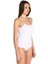 Kadın 6"lı Beyaz Ip Askılı Pamuklu Likralı Kancalı Çıtçıtlı Body Zıbın 0148 2