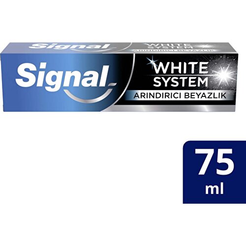 Signal White System Diş Macunu Arındırıcı Beyazlık Aktif Karbon 75 ml