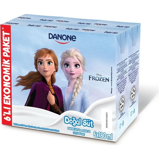 Danone Disney Karakterli Yarım yağlı Sade Süt 180 ml x6 (Karakter seçimi yapılamamaktadır)