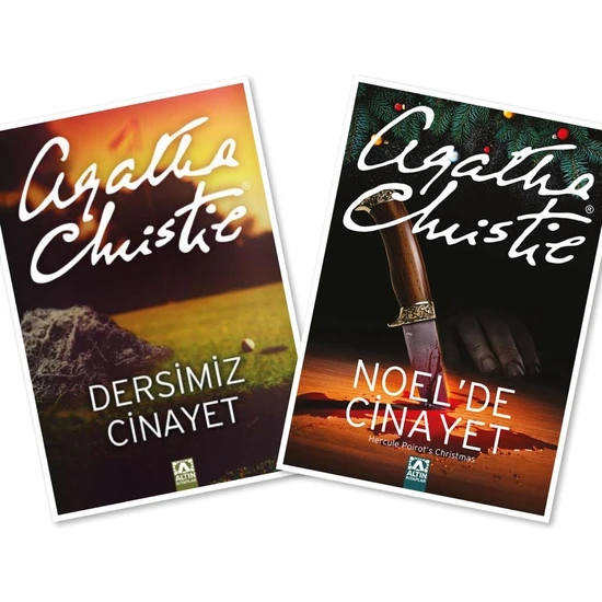 Dersimiz Cinayet - Noel'de Cinayet, Agatha Christie 2 Kitap (Özel Boy 18,5X10CM)