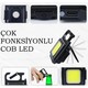 Hubstein LED Anahtarlıklı El Feneri Şişe Açacağı Usb’li Şarj Edilebilir Cep Boy Cob LED Mıknatıslı 4ışık Modlu