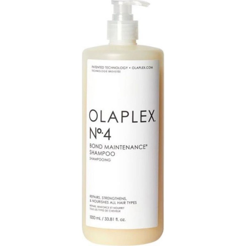 OLAPLEX No.4 1000 ml Bağ Yapılandırıcı Bakım Şampuanı Paraben İçermez Besleyici Etkiyle