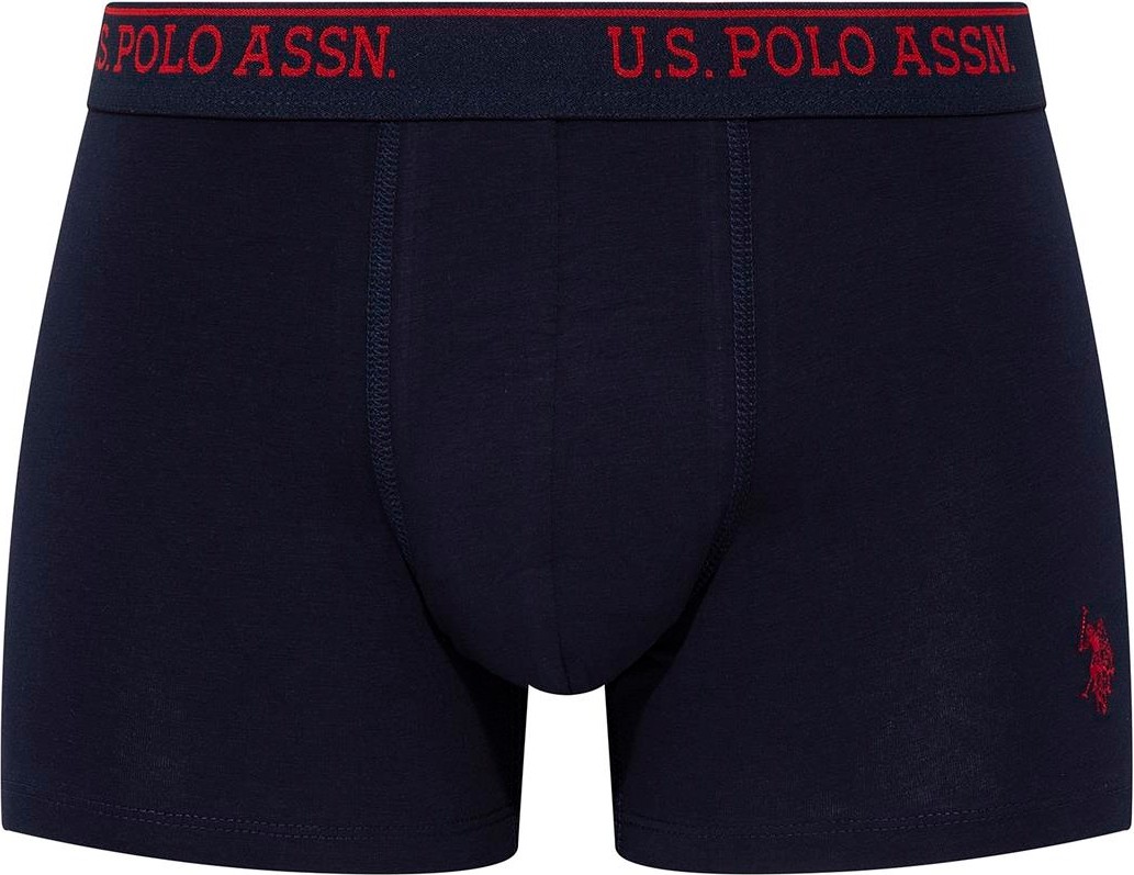U.S. Polo Assn. Erkek Siyah - Antrasit Melanj - Lacivert 3'lü Boxer 90005 görsel 3