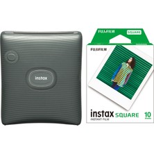 Instax Sq Link Yeşil Ex D Akıllı Telefon Yazıcısı ve 10'lu Film