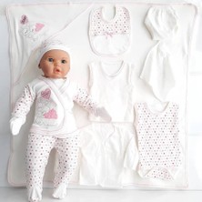 Baby Kids Colors Bebe 11LI Hastane Çıkışı Zıbın Set Pembe Tavşan
